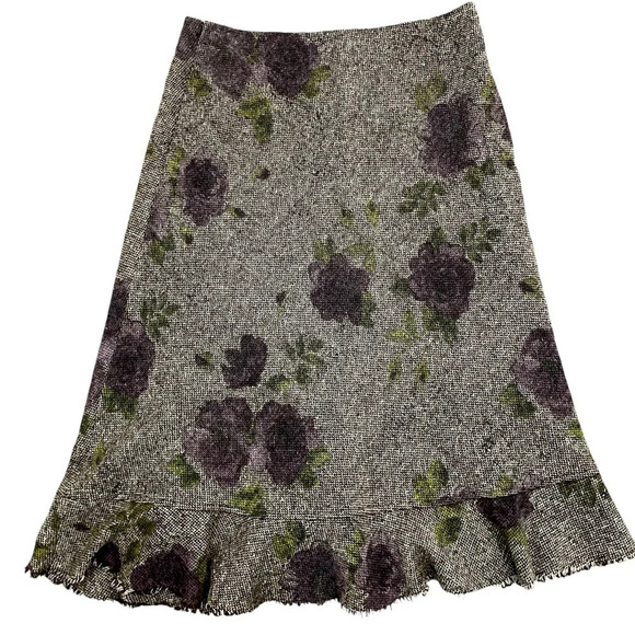 Hobbs Womens Tweed Wool Blend Trumpet Skirt Size 14 - Picture 1 of 9